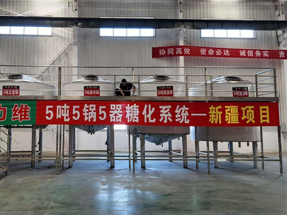 合阳精酿啤酒设备厂—5吨精酿啤酒设备—新疆项目